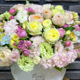  Флорист в Кемер Пионово-розовый лизиантус Коробка Моя самая драгоценная