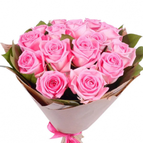 Kemer Florist 15 Pink Rose Bouquet