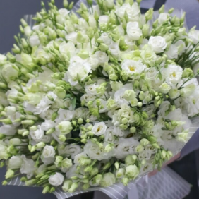  Kemer Florist Large White Lisianthus Bouquet xxl